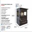 CALISKAN Krbová kamna UNA 3D-BOX - černá