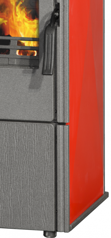 PLAMEN Litinová krbová kamna LAGUNA - červená