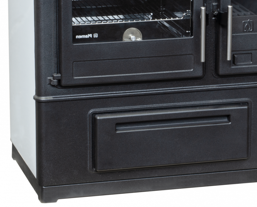 PLAMEN Sporák na tuhá paliva SLAVONAC N - P bílý