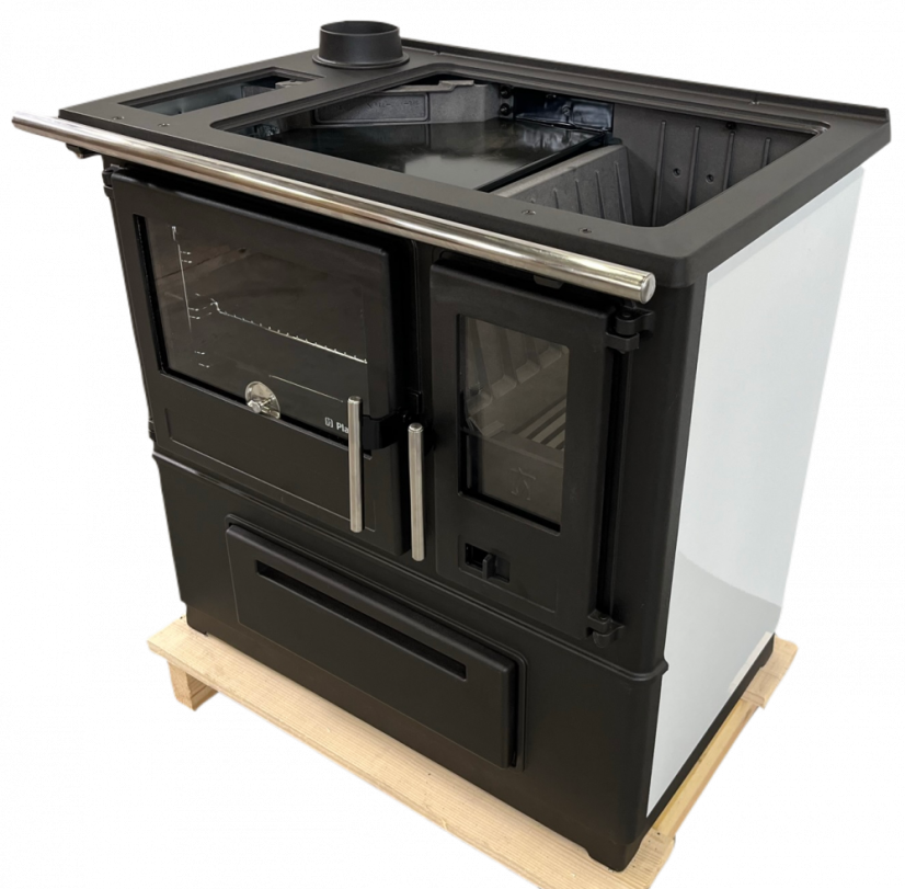 PLAMEN Sporák na tuhá paliva SLAVONAC N - P bílý