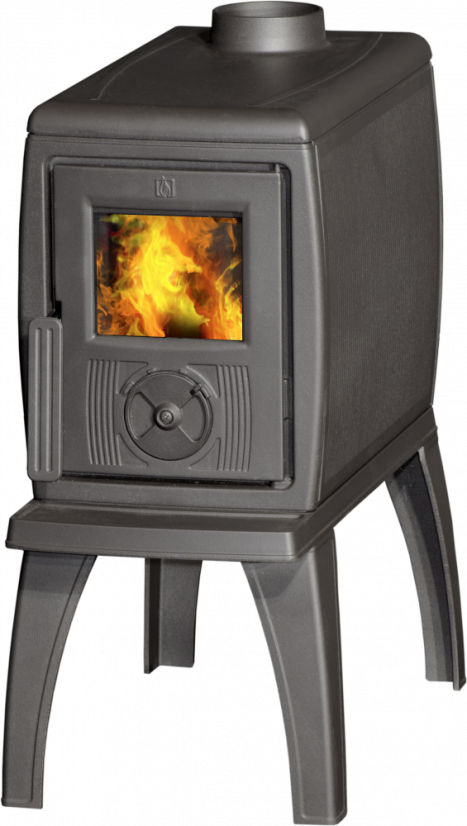 PLAMEN Litinová krbová kamna TRENK - černá