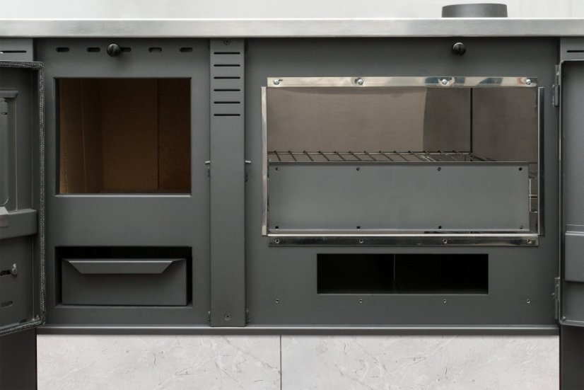 PRO-TERMO Sporák na tuhá paliva PANONIA - P bílý