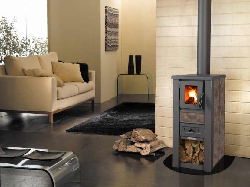 PRO-TERMO Krbová kamna LAVA CERAMIC - šedá