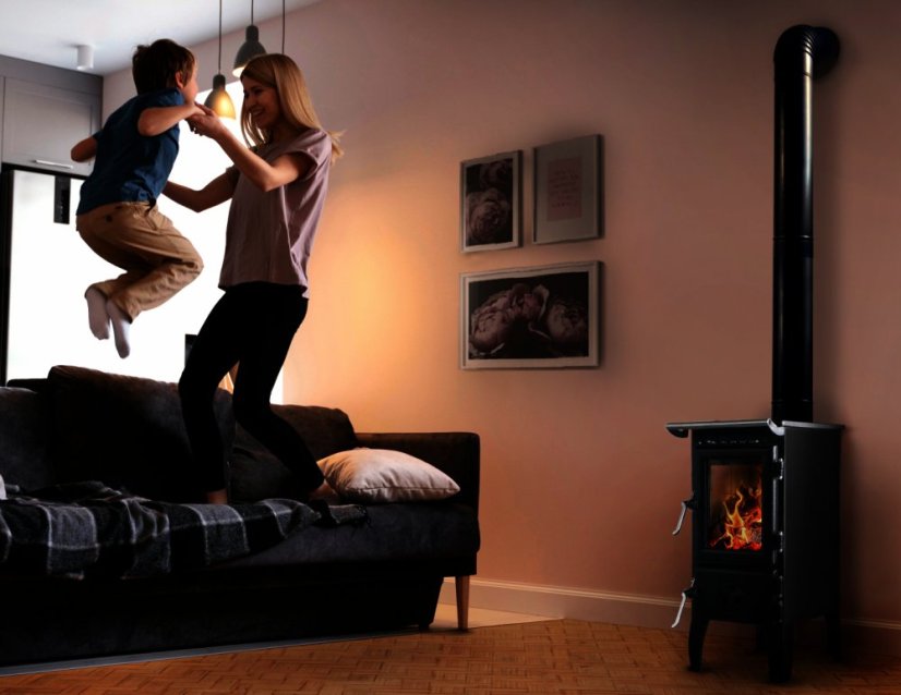 CALISKAN Krbová kamna TREMINI - černá