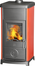 PLAMEN Litinová krbová kamna MAESTRAL N - červená