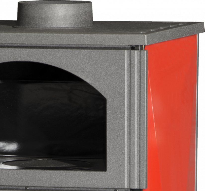 PLAMEN Litinová krbová kamna LAGUNA - červená