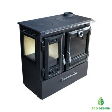 CALISKAN Sporák na tuhá paliva LABE 3D-BOX - černý