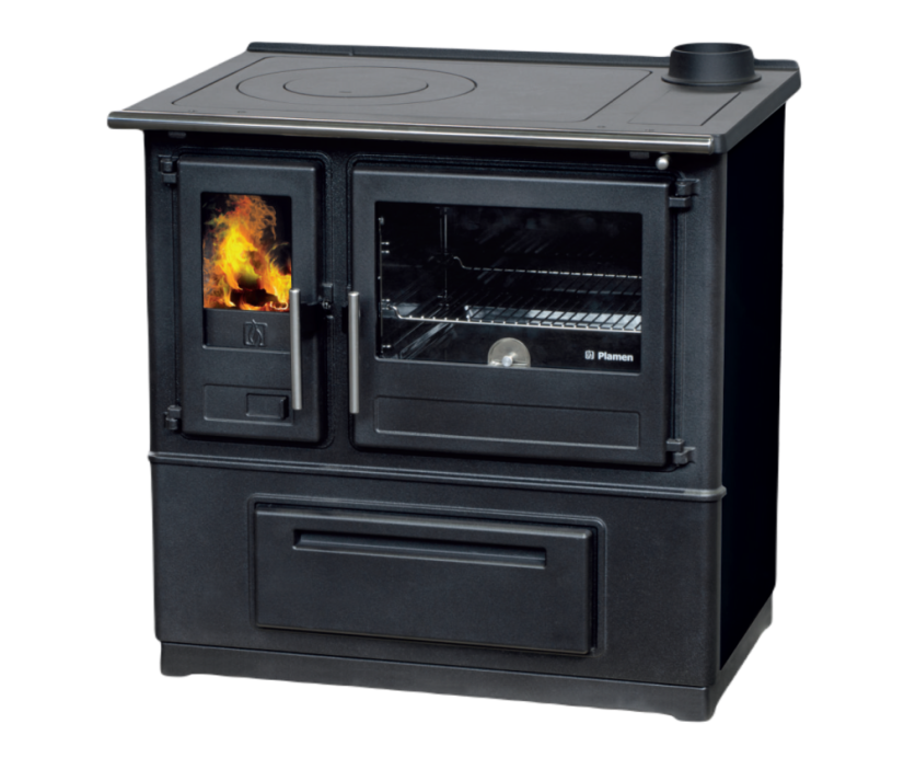 PLAMEN Sporák na tuhá paliva SLAVONAC N - P černý