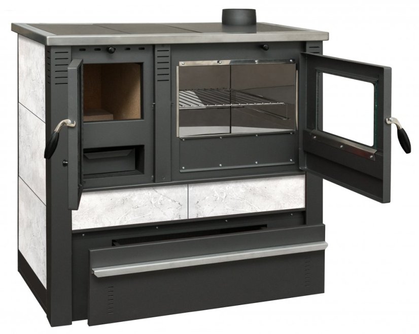 PRO-TERMO Sporák na tuhá paliva PANONIA - P bílý