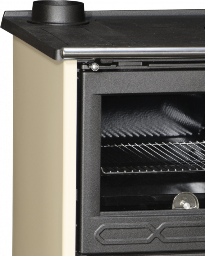 PLAMEN 850 GLAS Sporák na tuhá paliva - L béžový