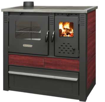 PRO-TERMO Sporák na tuhá paliva PANONIA - L červený