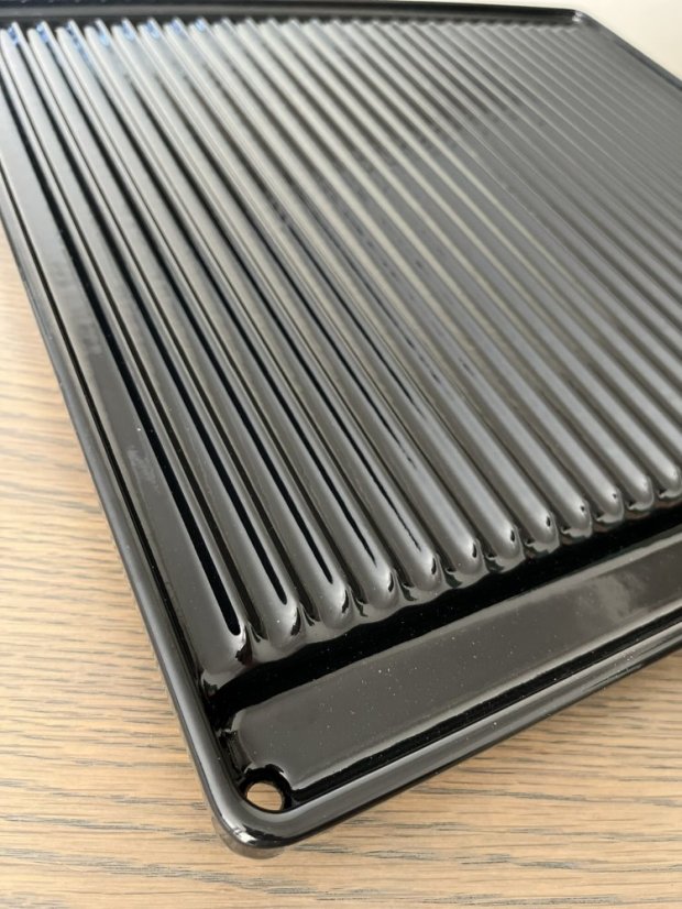 PLAMEN Litinový grilovací plát velký - drážky