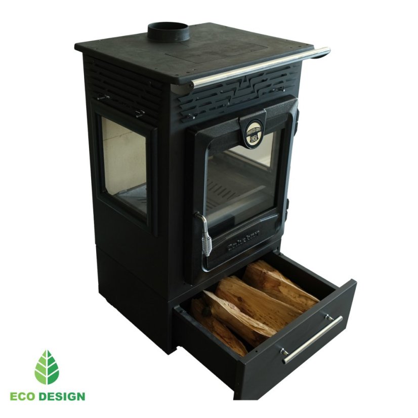 CALISKAN Krbová kamna VLTAVA 3D BOX - černá