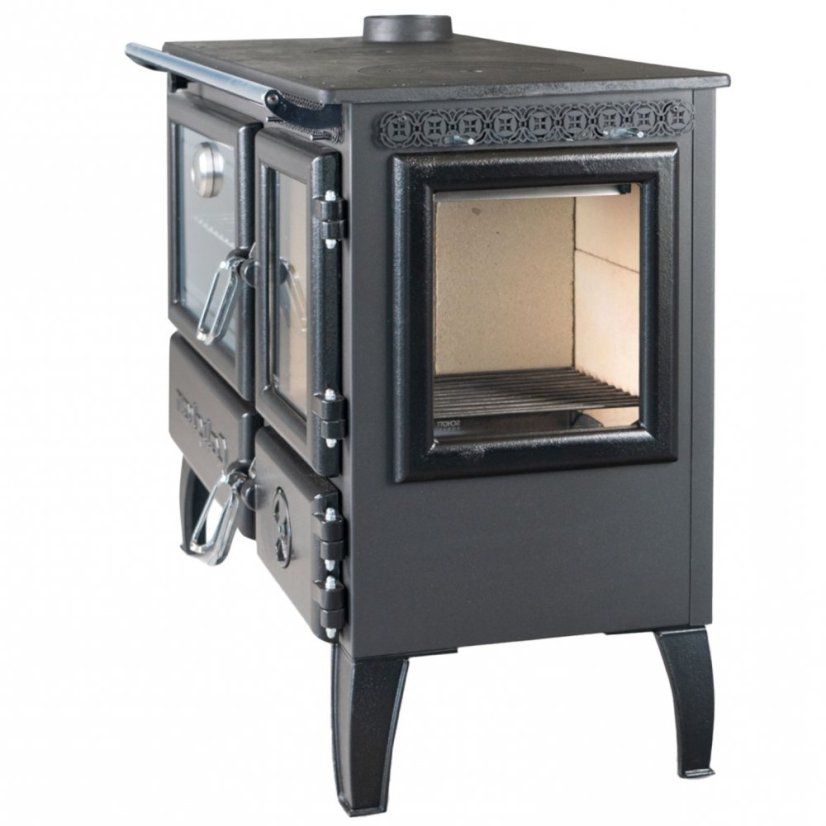 CALISKAN  Sporák na tuhá paliva GURMET 3D L - černý