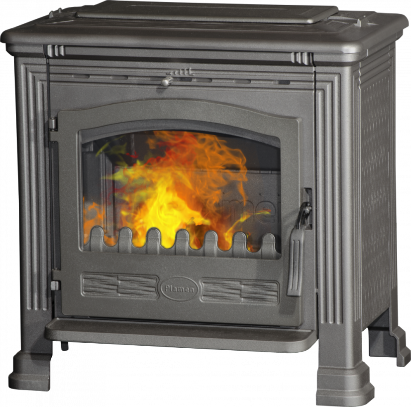 PLAMEN Litinová krbová kamna TENA TERMO - černá