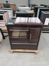 PLAMEN Sporák na tuhá paliva TERMO GLAS - L hnědý R42