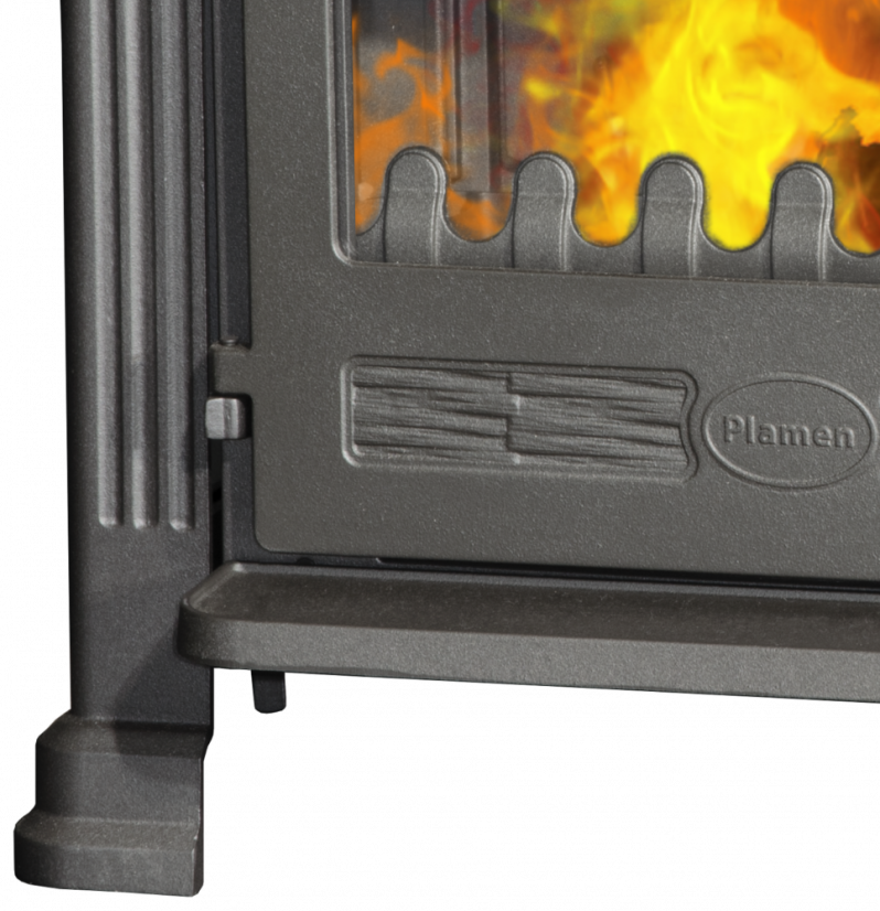 PLAMEN Litinová krbová kamna TENA TERMO - černá