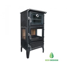 CALISKAN Krbová kamna SANA 3D - černá