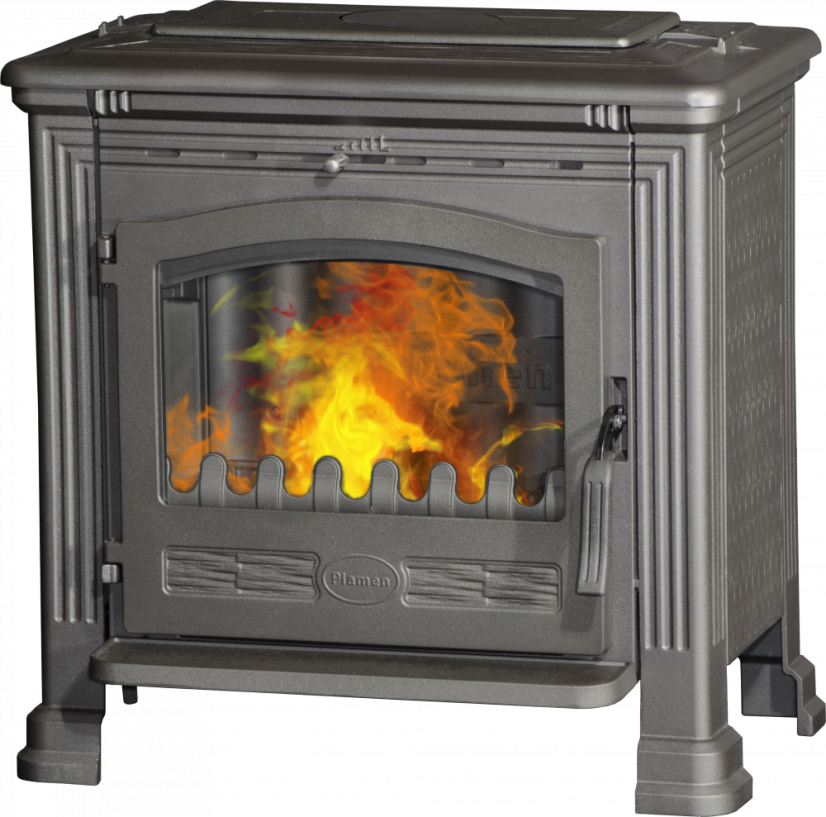 PLAMEN Litinová krbová kamna TENA N - černá