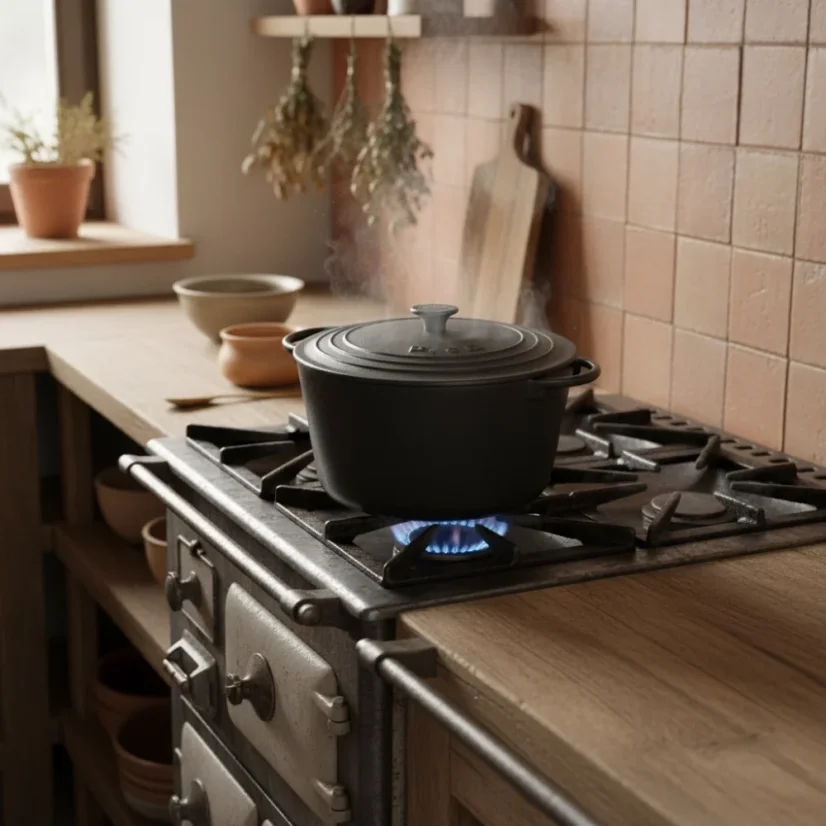 PLAMEN Litinový hrnec s víkem 8,6 l