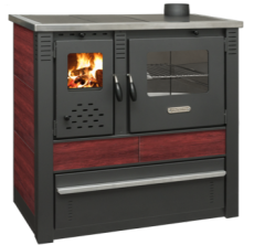 PRO-TERMO Sporák na tuhá paliva PANONIA - P červený