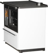 PLAMEN Sporák na tuhá paliva 850 GLAS - P bílý