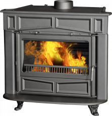 PLAMEN Litinová krbová kamna GLAS FRANKLIN - černá