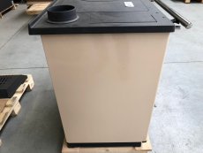 PLAMEN 850 GLAS - L Sporák na tuhá paliva béžový R145