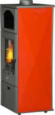 PLAMEN Litinová krbová kamna LAGUNA - červená
