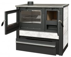 PRO-TERMO Sporák na tuhá paliva PANONIA - L bílý