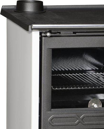 PLAMEN 850 GLAS Sporák na tuhá paliva - L bílý