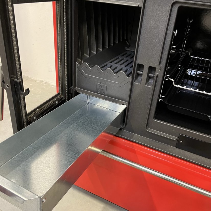 PLAMEN Sporák na tuhá paliva 850 GLAS - P černý