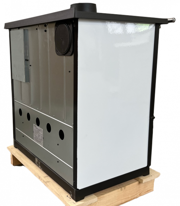 PLAMEN Sporák na tuhá paliva SLAVONAC N - P bílý