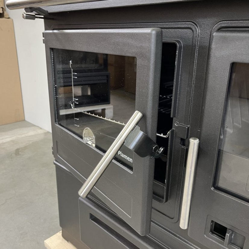 PLAMEN Sporák na tuhá paliva SLAVONAC N - P bílý