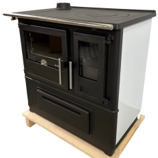 PLAMEN Sporák na tuhá paliva SLAVONAC N - L bílý