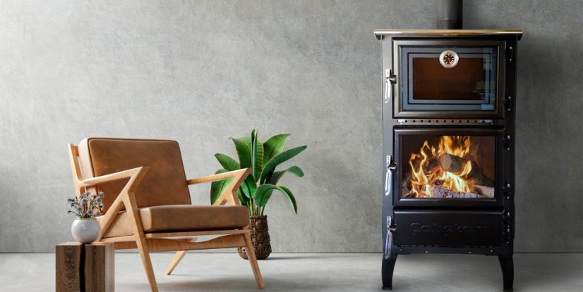 CALISKAN Krbová kamna SANA - černá