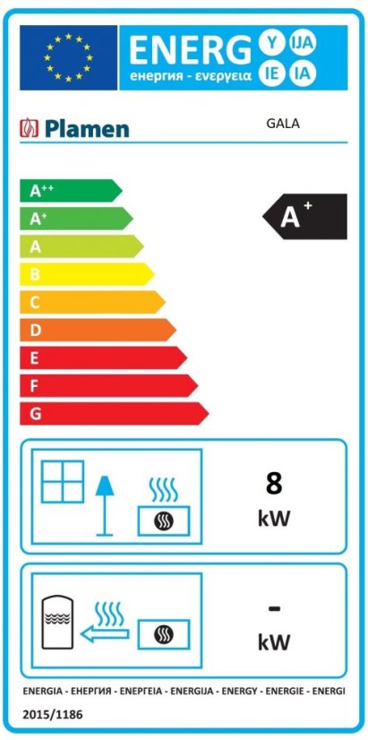 PLAMEN Litinová krbová kamna GALA - černá