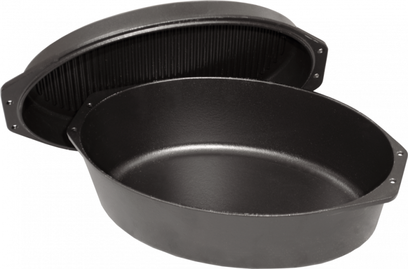 PLAMEN Litinový pekáč s víkem 5,8 l - oválný