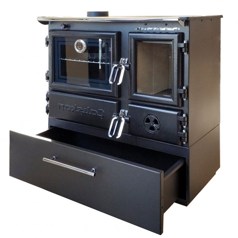 CALISKAN Sporák na tuhá paliva GURMET-BOX L - černý