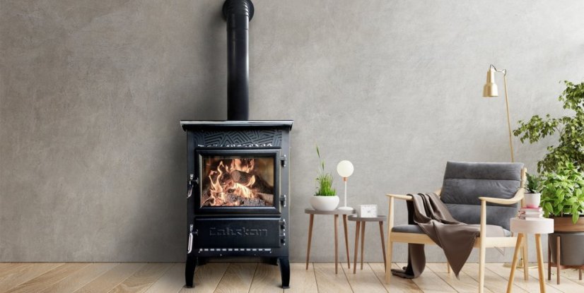 CALISKAN Krbová kamna UNA 3D - černá