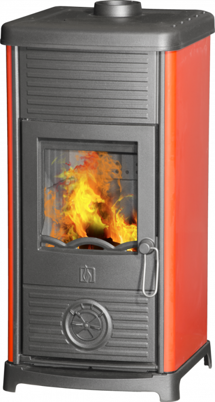 PLAMEN Litinová krbová kamna MAESTRAL N - červená