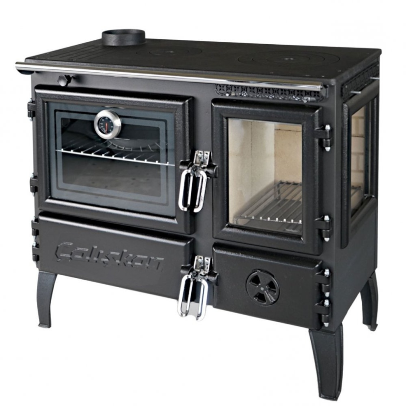 CALISKAN  Sporák na tuhá paliva GURMET 3D L - černý