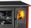 PLAMEN Sporák na tuhá paliva 850 GLAS - L červený