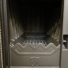 PLAMEN Sporák na tuhá paliva 850 GLAS - L černý