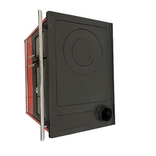 PLAMEN Sporák na tuhá paliva 850 GLAS - P černý