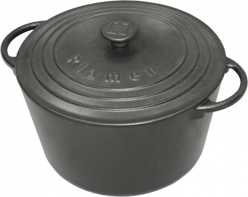 PLAMEN Litinový hrnec s víkem 8,6 l