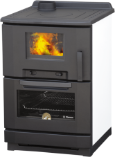 PLAMEN Sporák na tuhá paliva CALOREX 100 - bílý