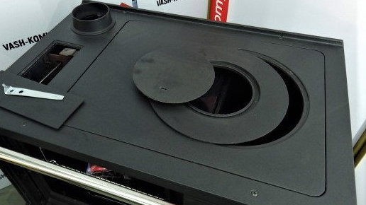 PLAMEN Sporák na tuhá paliva s teplovodním výměníkem TERMO GLAS - L hnědý