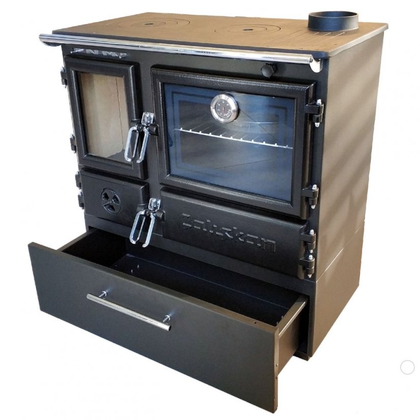 CALISKAN Sporák na tuhá paliva GURMET-BOX P - černý