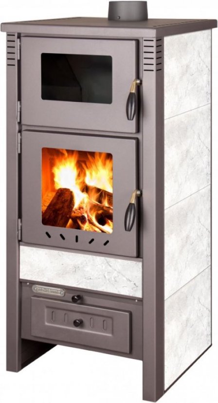 PRO-TERMO Krbová kamna TAURUS CERAMIC - bílá